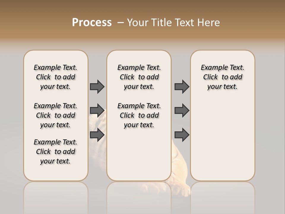 Siberian Wildlife Striped PowerPoint Template