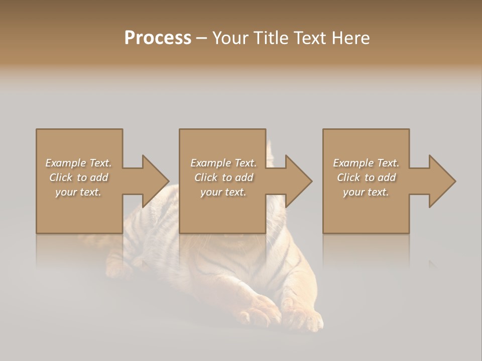 Siberian Wildlife Striped PowerPoint Template