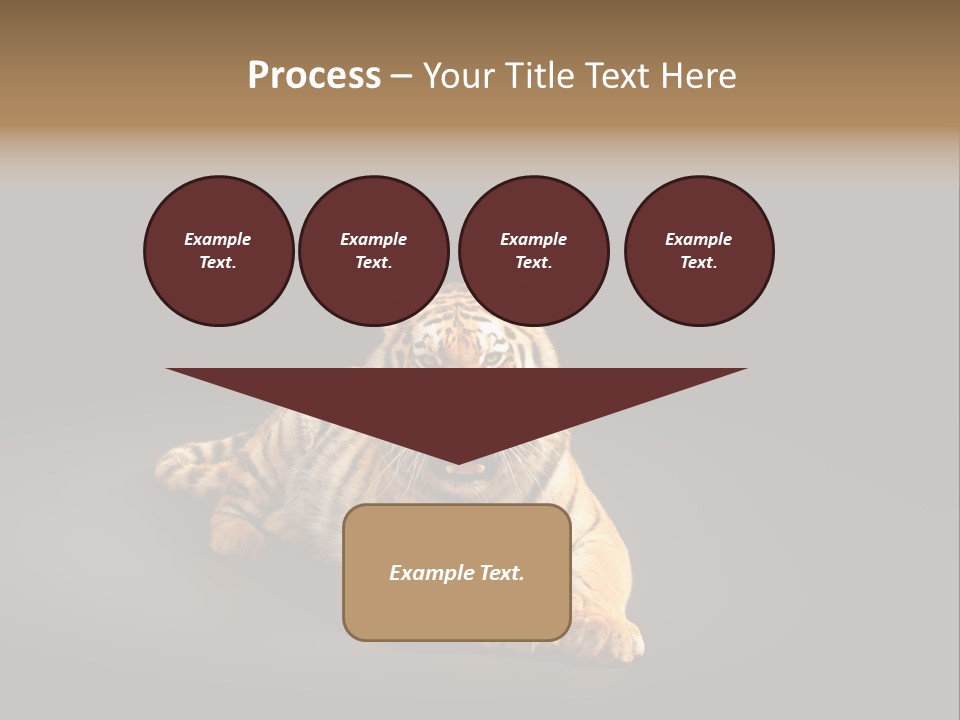 Siberian Wildlife Striped PowerPoint Template