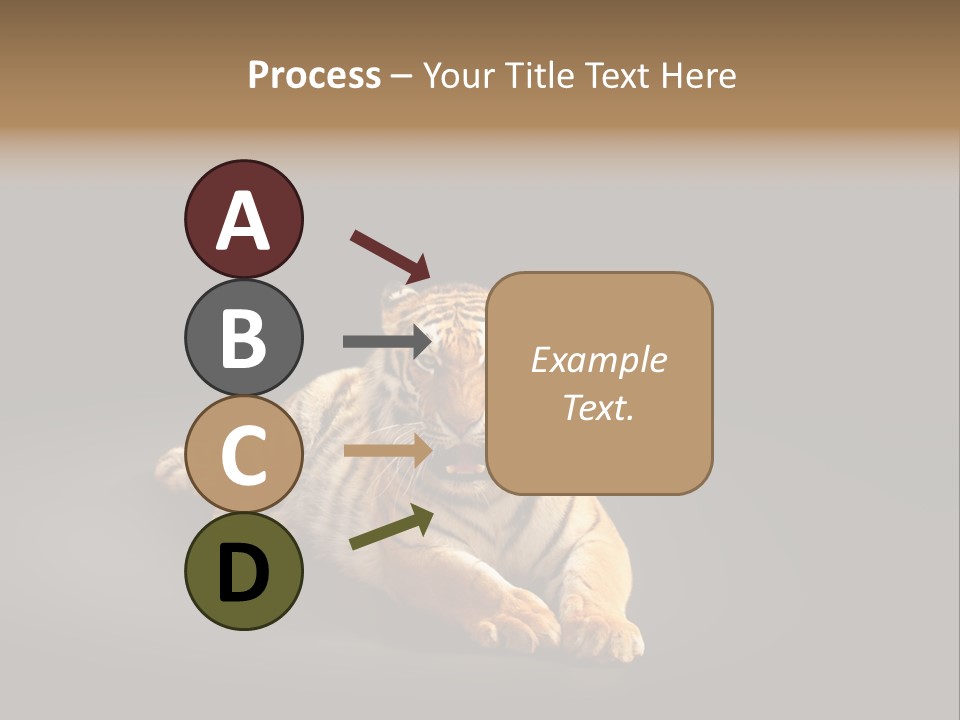 Siberian Wildlife Striped PowerPoint Template