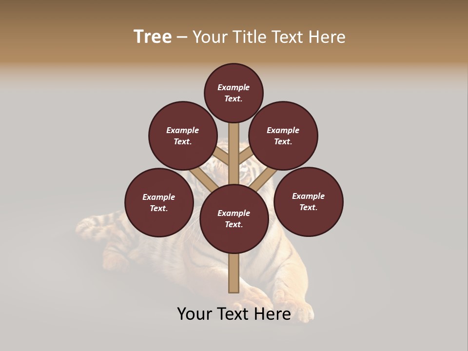 Siberian Wildlife Striped PowerPoint Template