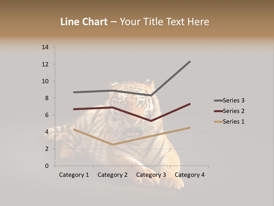 Siberian Wildlife Striped PowerPoint Template