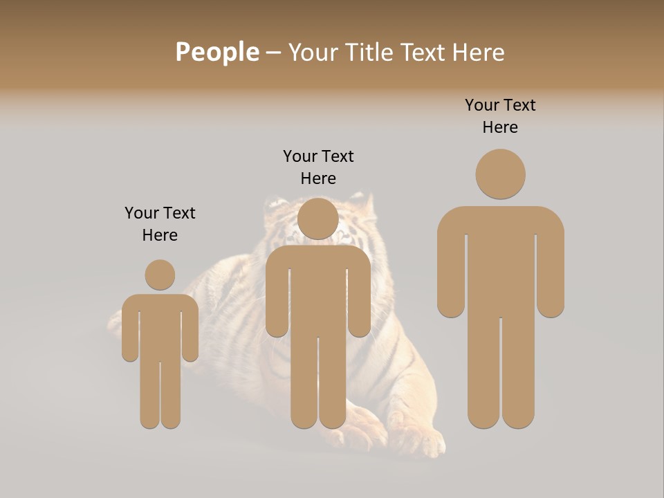 Siberian Wildlife Striped PowerPoint Template