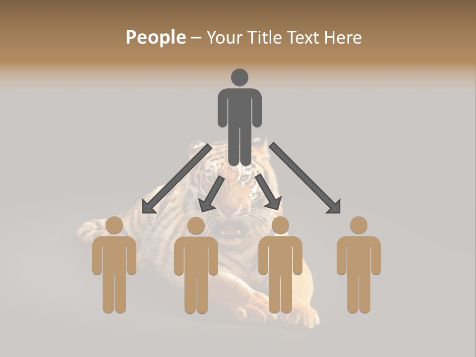 Siberian Wildlife Striped PowerPoint Template