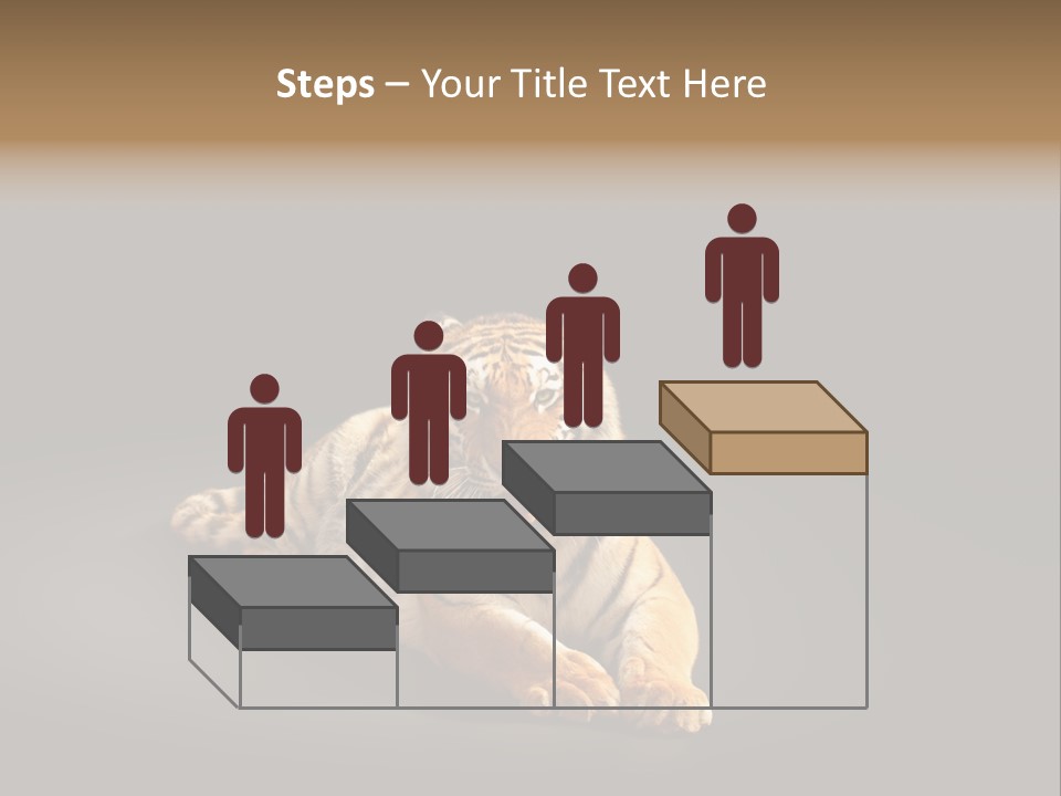 Siberian Wildlife Striped PowerPoint Template