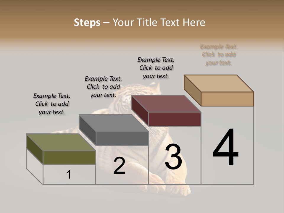 Siberian Wildlife Striped PowerPoint Template