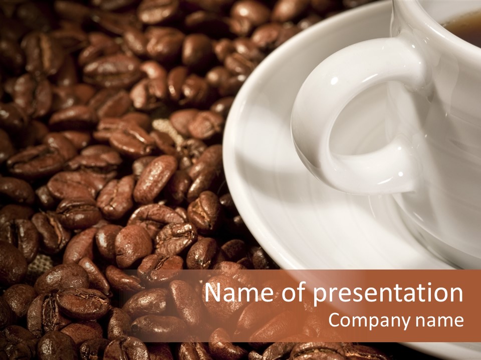 Caffeine Cup Nobody PowerPoint Template