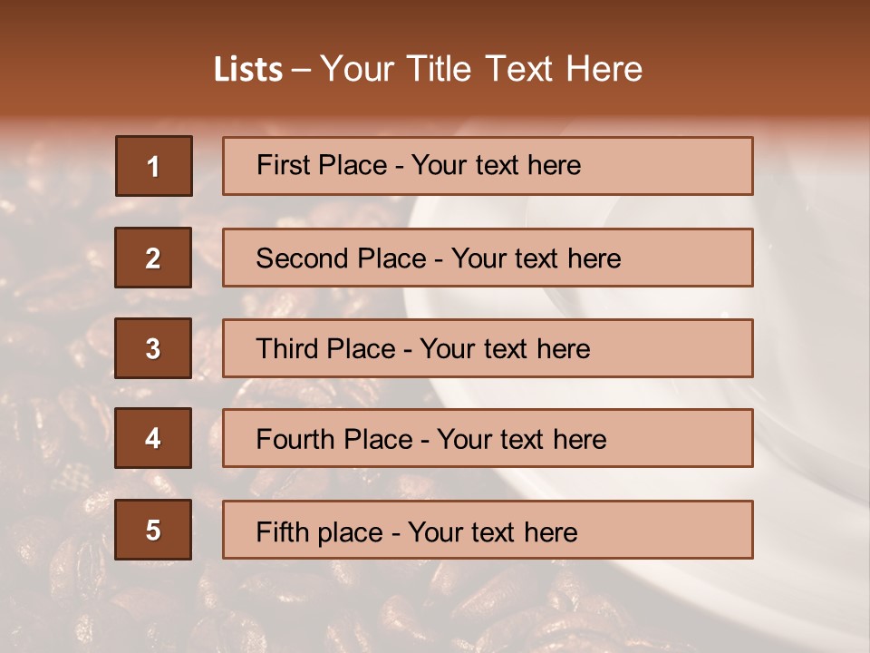 Caffeine Cup Nobody PowerPoint Template