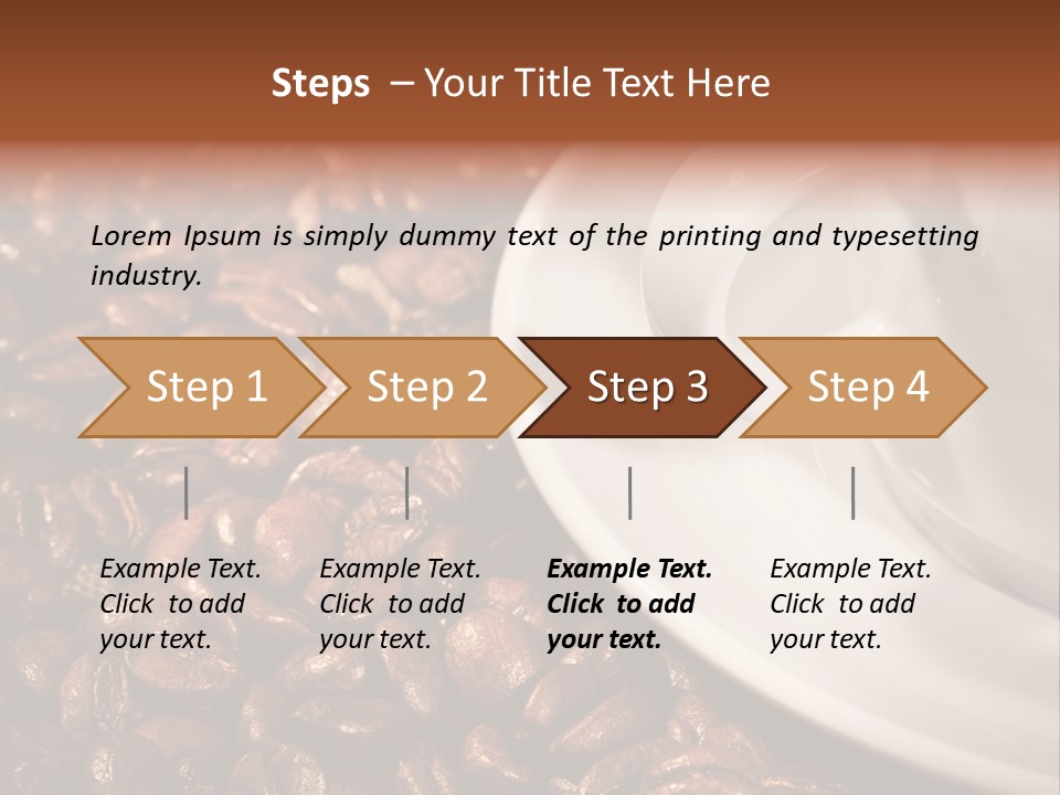 Caffeine Cup Nobody PowerPoint Template