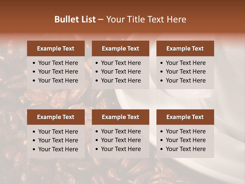 Caffeine Cup Nobody PowerPoint Template