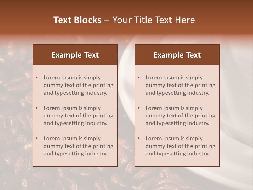 Caffeine Cup Nobody PowerPoint Template