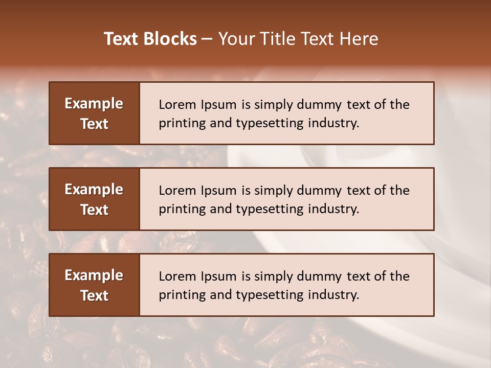 Caffeine Cup Nobody PowerPoint Template
