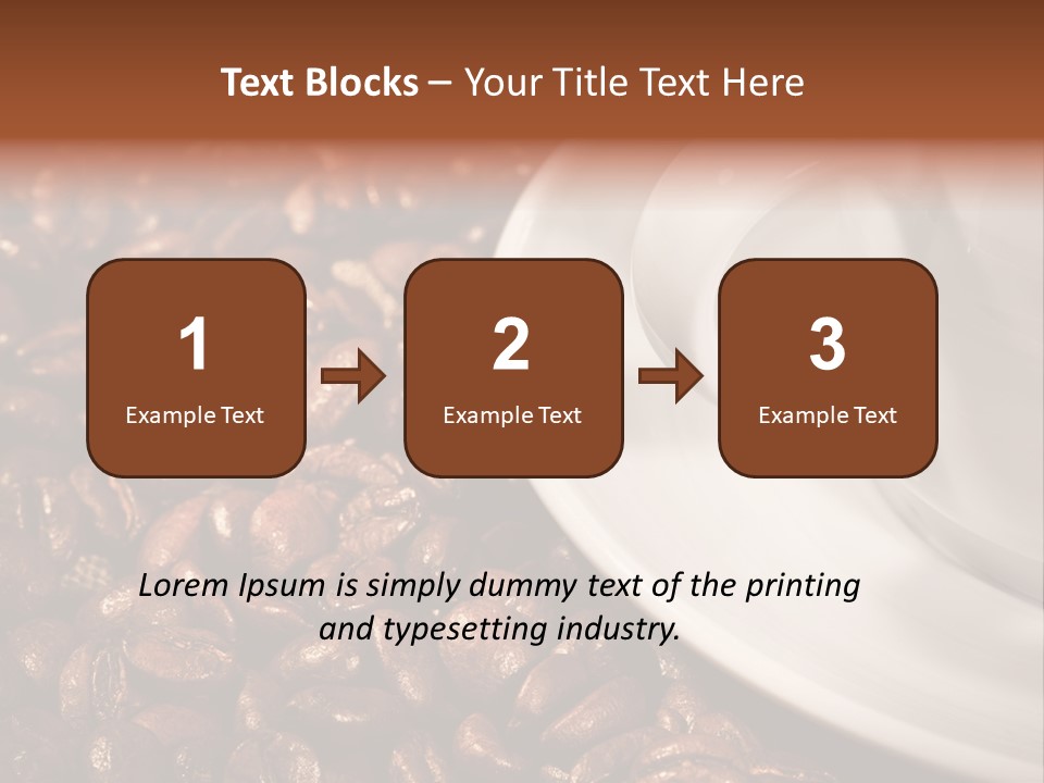 Caffeine Cup Nobody PowerPoint Template