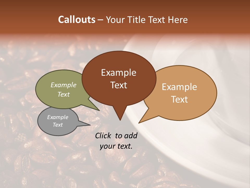 Caffeine Cup Nobody PowerPoint Template