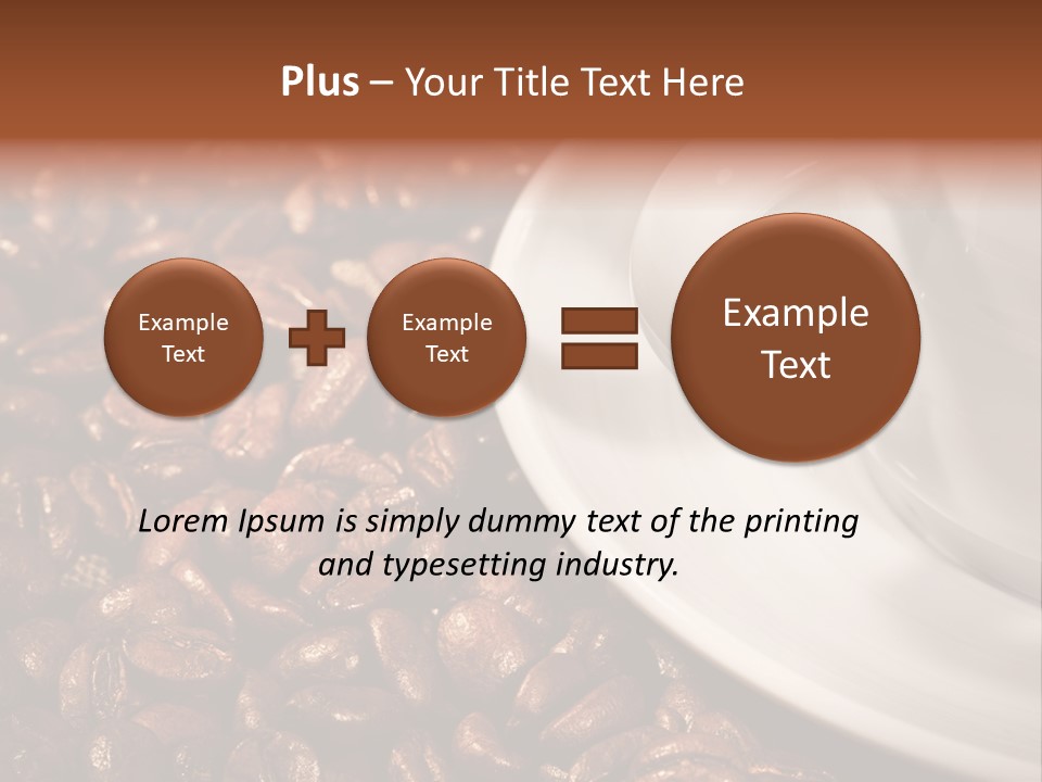 Caffeine Cup Nobody PowerPoint Template