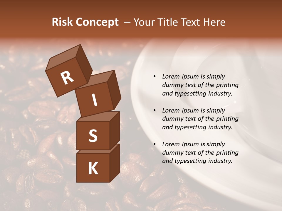 Caffeine Cup Nobody PowerPoint Template