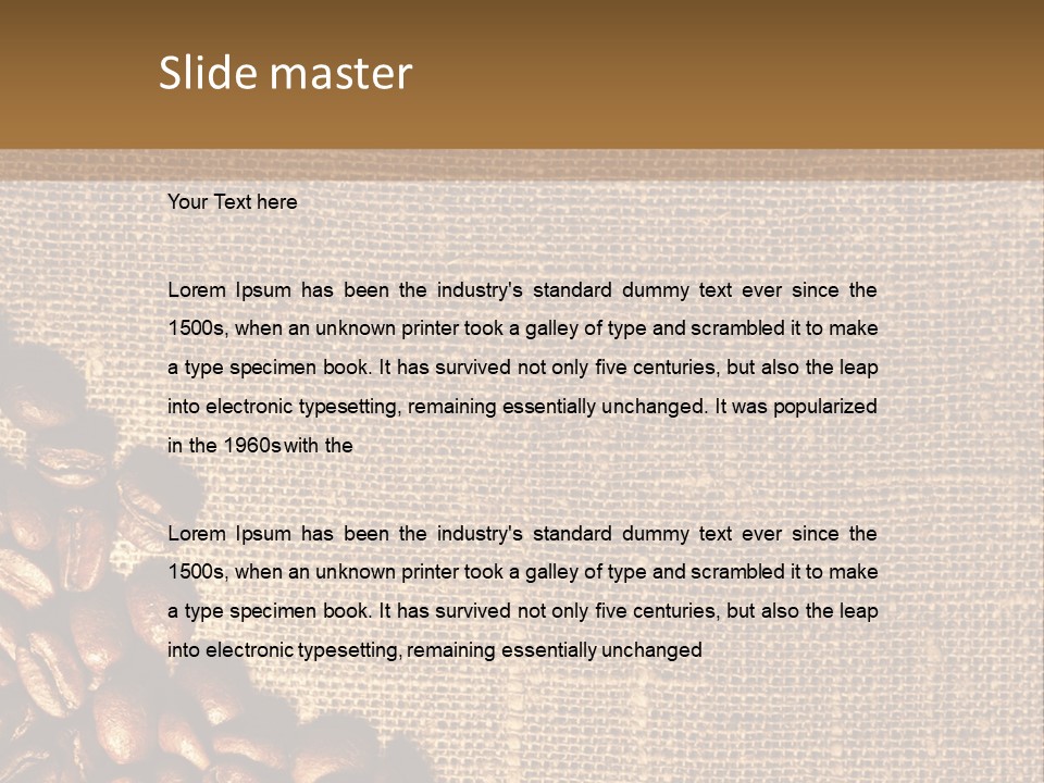 Space Bean Frame PowerPoint Template