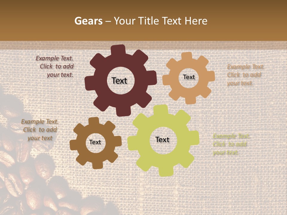 Space Bean Frame PowerPoint Template