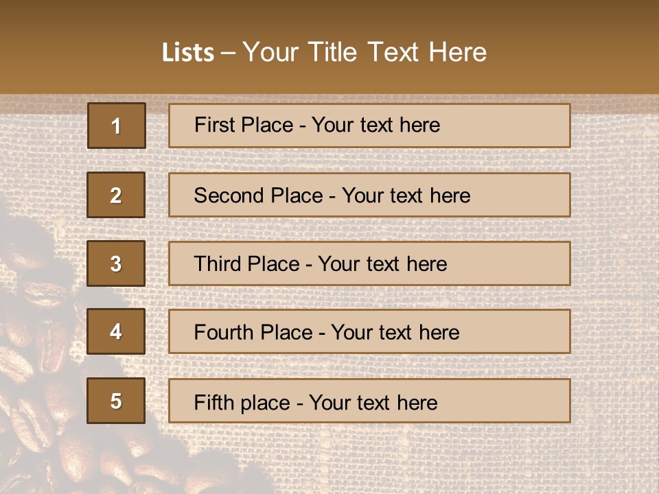 Space Bean Frame PowerPoint Template