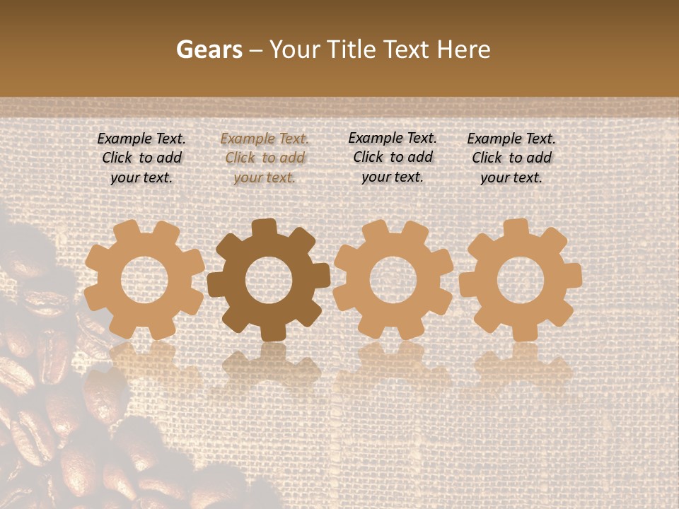 Space Bean Frame PowerPoint Template
