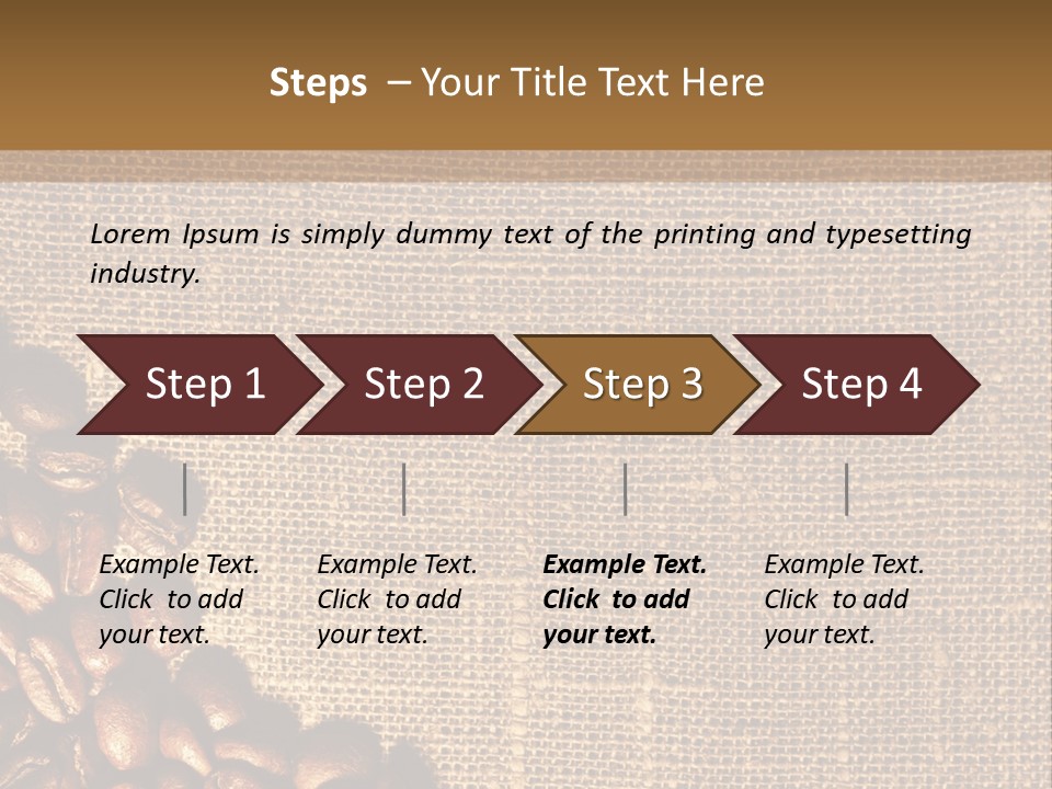 Space Bean Frame PowerPoint Template