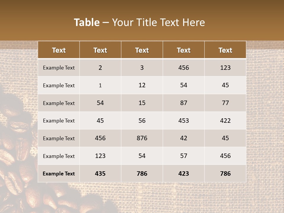 Space Bean Frame PowerPoint Template