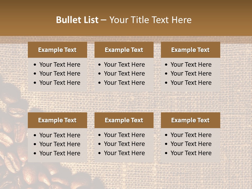 Space Bean Frame PowerPoint Template