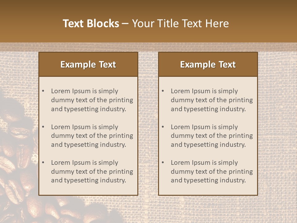 Space Bean Frame PowerPoint Template