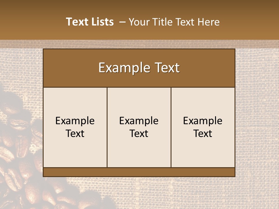 Space Bean Frame PowerPoint Template