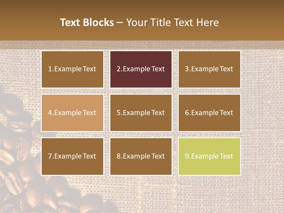 Space Bean Frame PowerPoint Template