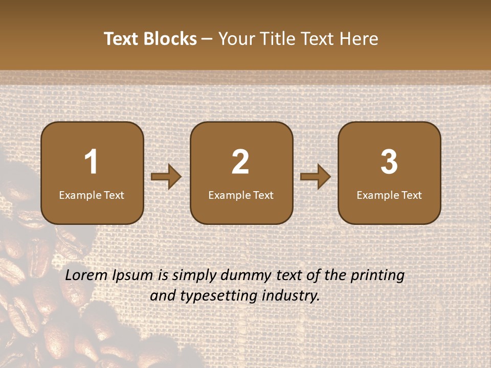 Space Bean Frame PowerPoint Template