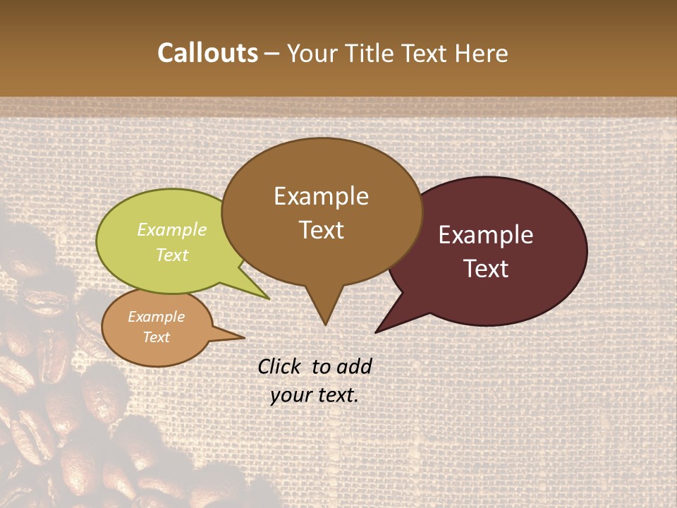 Space Bean Frame PowerPoint Template