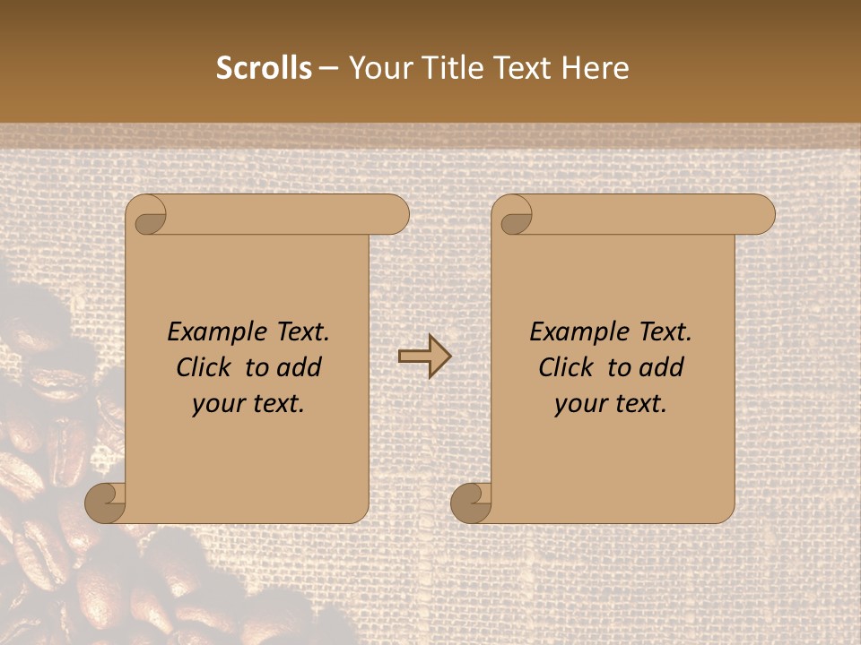 Space Bean Frame PowerPoint Template