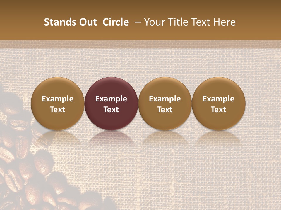 Space Bean Frame PowerPoint Template