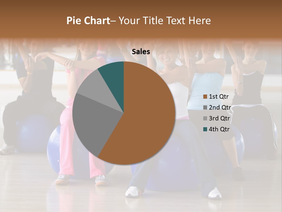 A Group Of People Sitting On Exercise Balls In A Gym PowerPoint Template