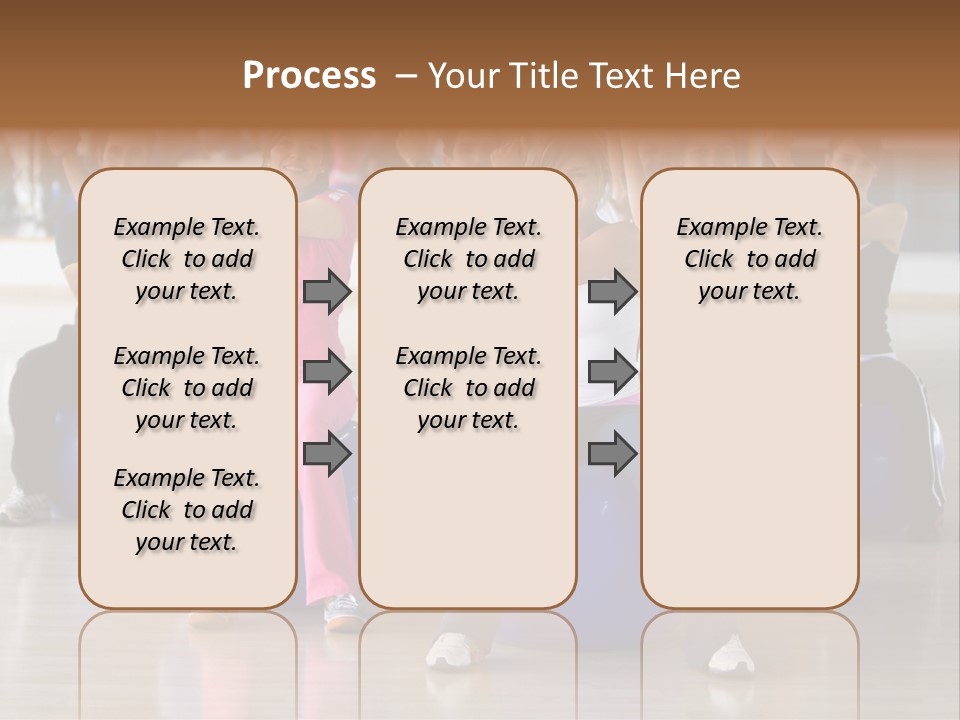 A Group Of People Sitting On Exercise Balls In A Gym PowerPoint Template