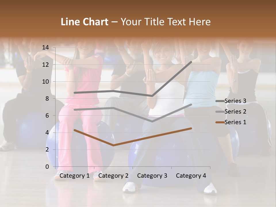 A Group Of People Sitting On Exercise Balls In A Gym PowerPoint Template