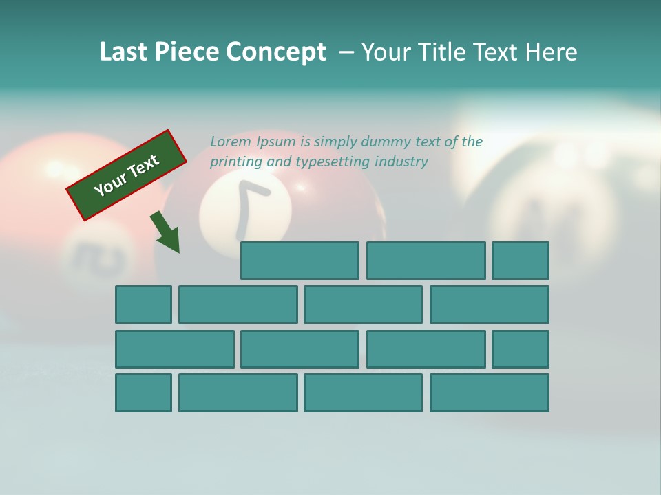 Indoor Flat Green PowerPoint Template