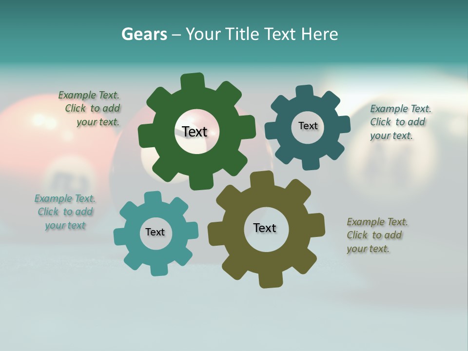 Indoor Flat Green PowerPoint Template