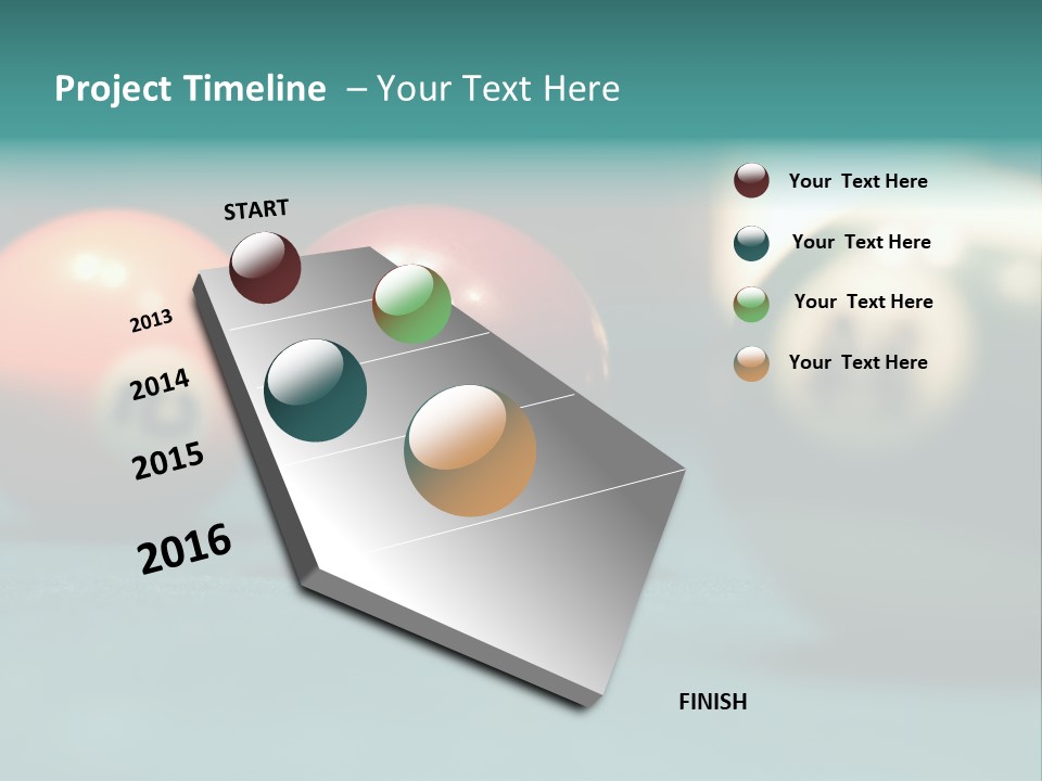 Indoor Flat Green PowerPoint Template