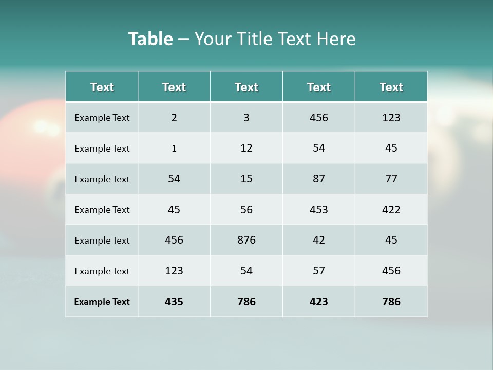 Indoor Flat Green PowerPoint Template