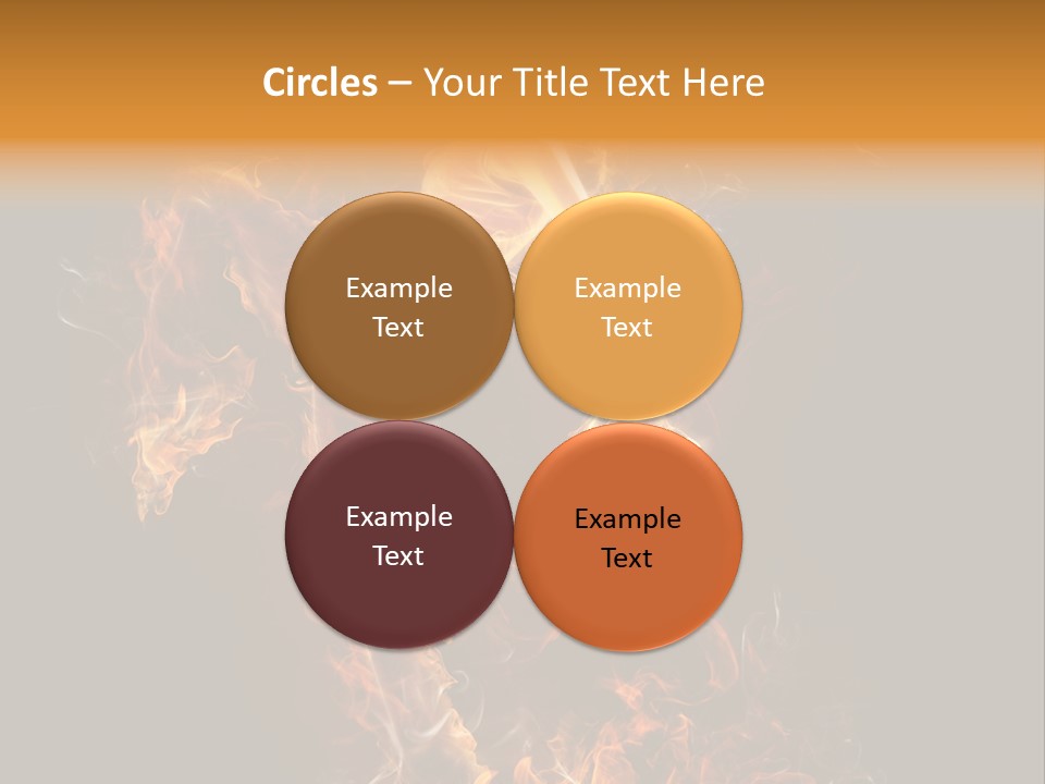 Young Glowing Posing PowerPoint Template