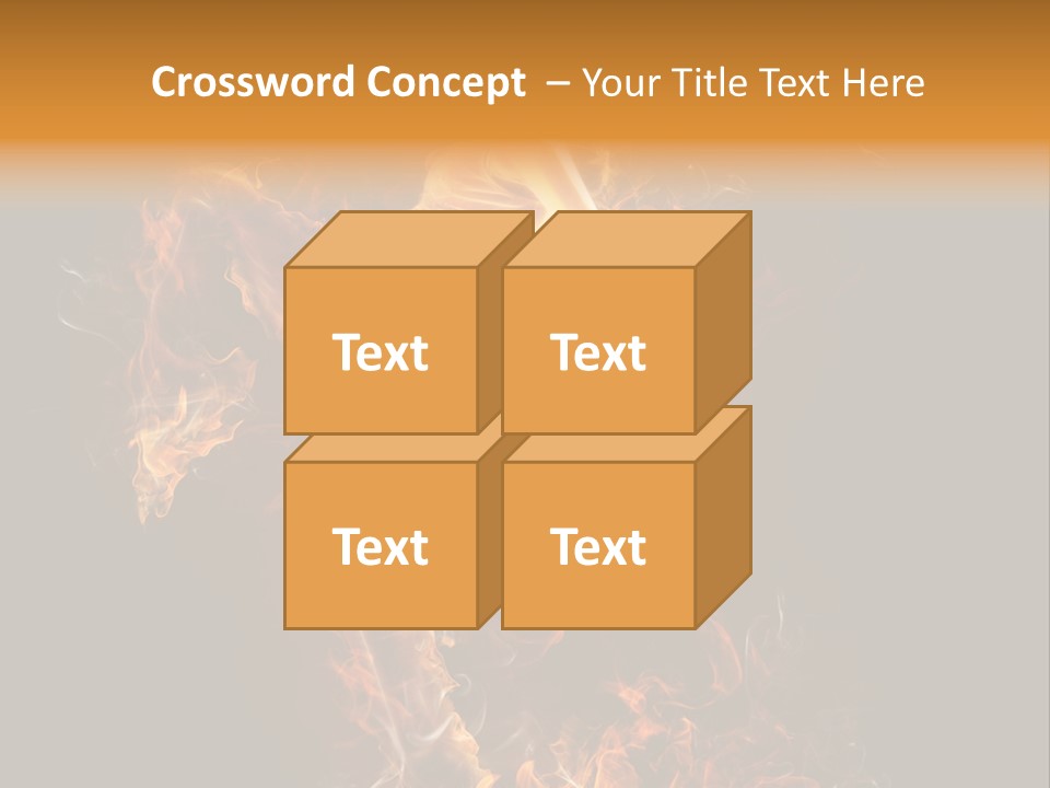 Young Glowing Posing PowerPoint Template