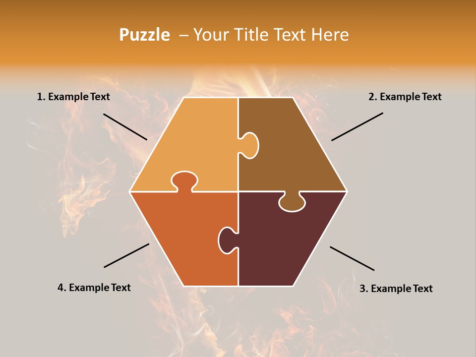 Young Glowing Posing PowerPoint Template