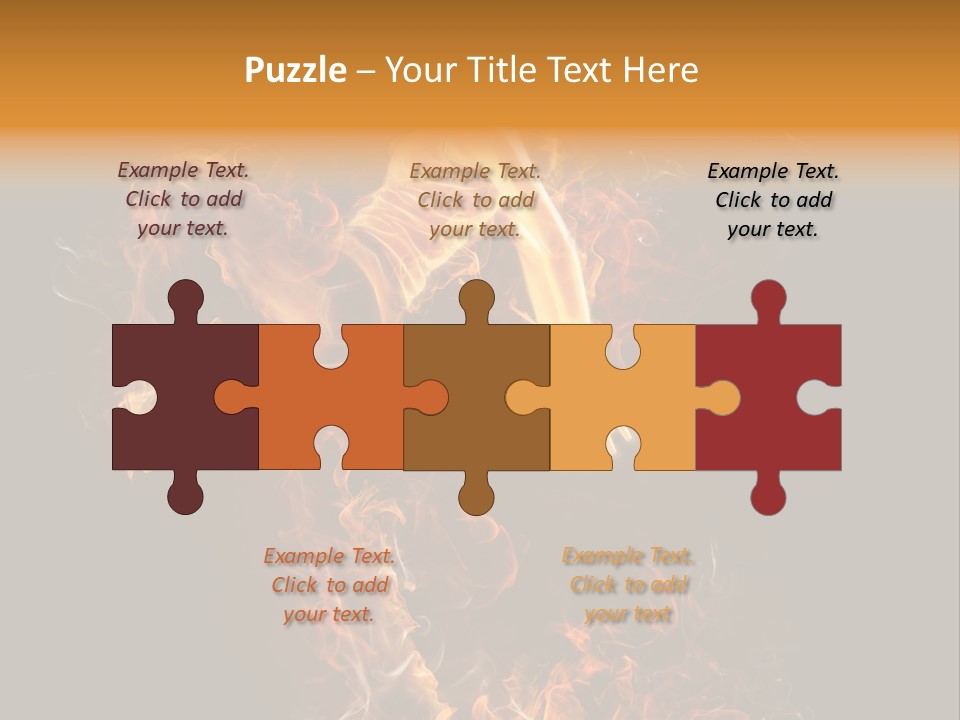 Young Glowing Posing PowerPoint Template