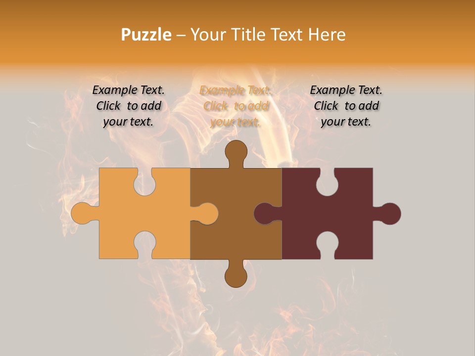 Young Glowing Posing PowerPoint Template