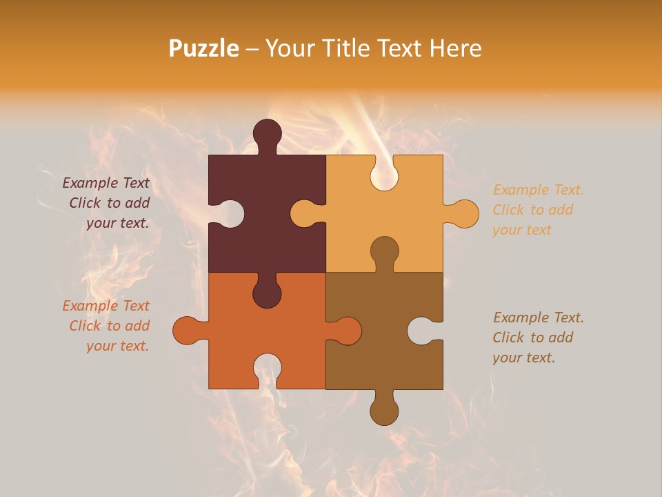 Young Glowing Posing PowerPoint Template