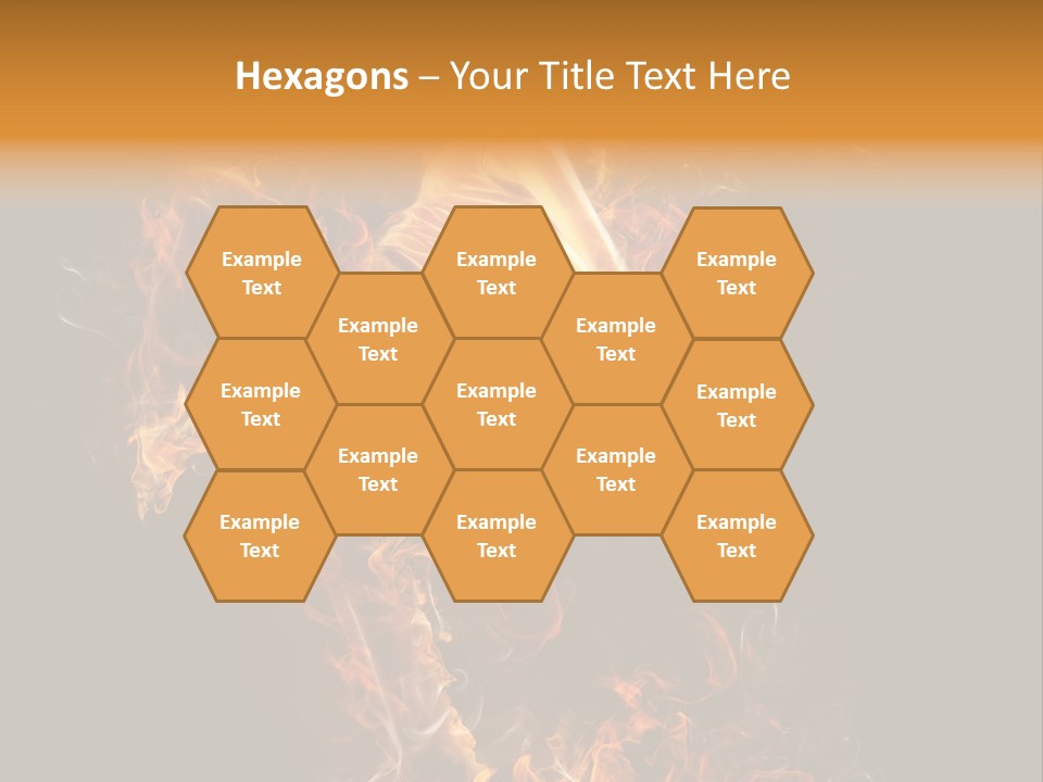 Young Glowing Posing PowerPoint Template