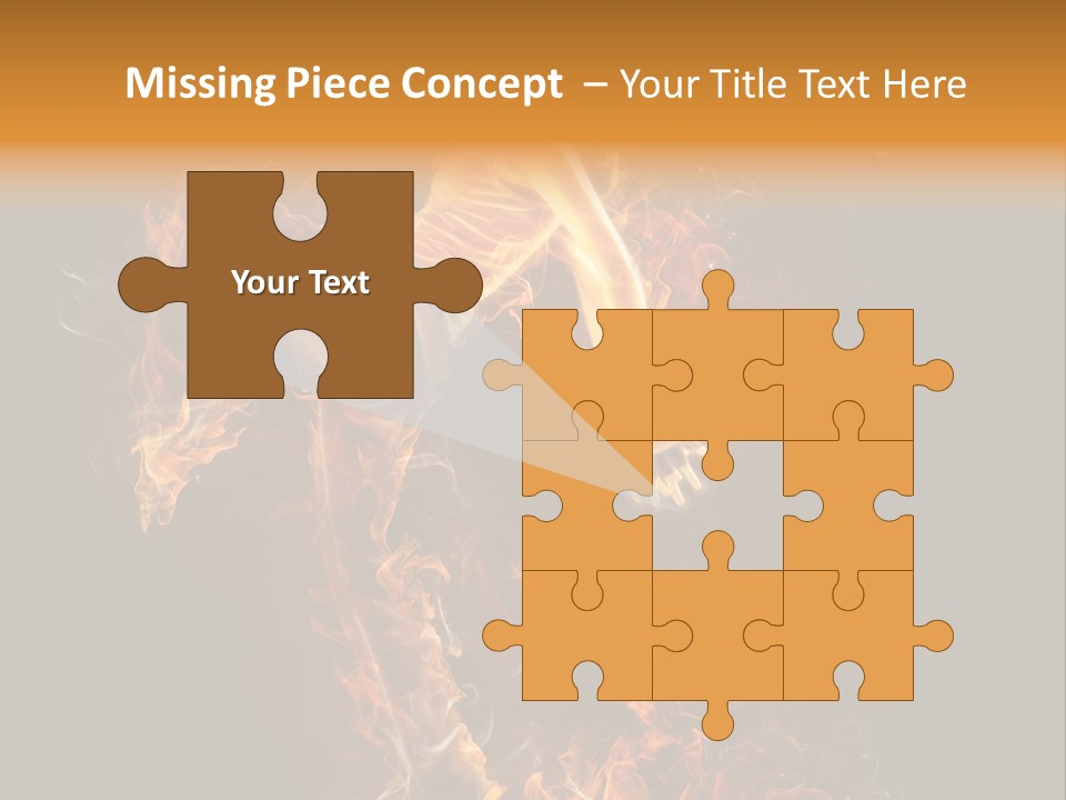 Young Glowing Posing PowerPoint Template