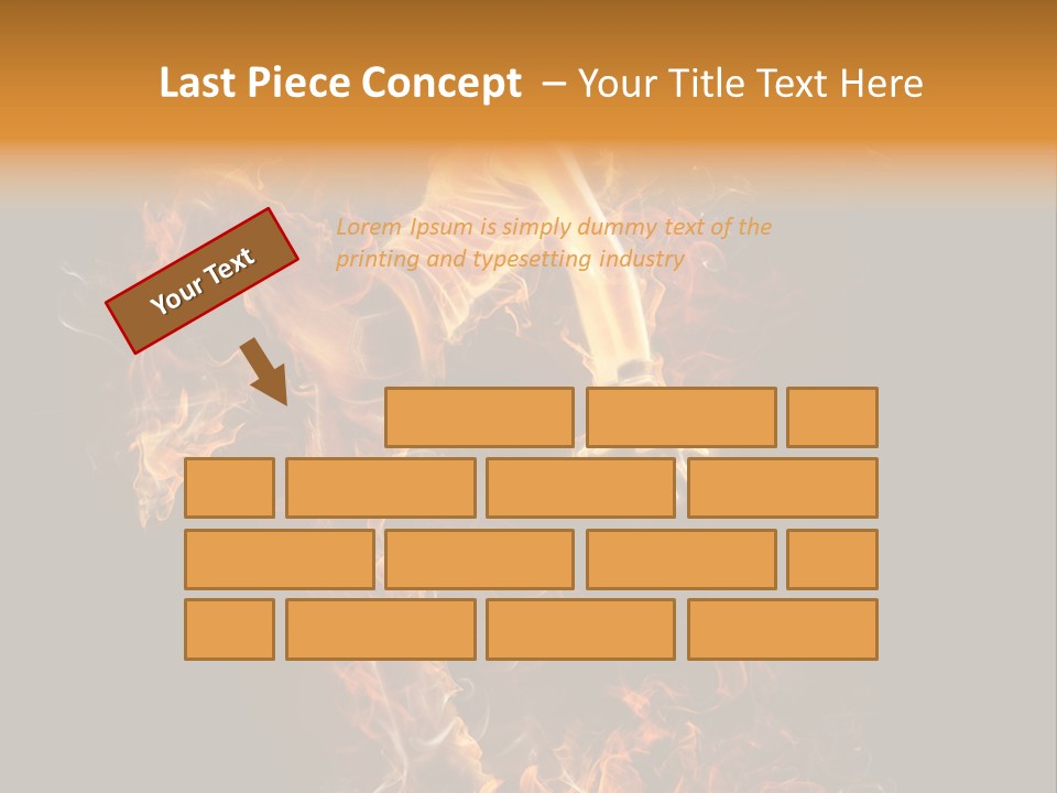 Young Glowing Posing PowerPoint Template